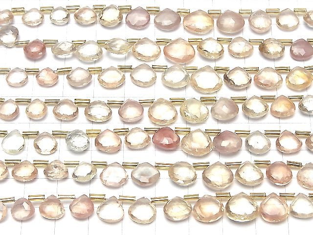 [Video] High Quality Oregon Sunstone AAA- Chestnut Faceted Briolette 1strand beads (aprx.7inch / 18cm)