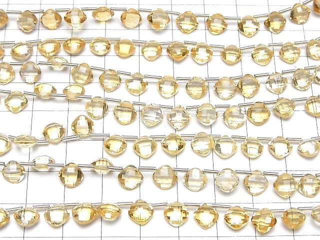 [Video] High Quality Citrine AAA Diamond Shape (Cushion Cut) 7x7mm 1strand (18pcs)