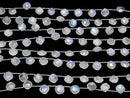 [Video] High Quality Rainbow Moonstone AA++ Diamond Shape (Cushion Cut) 7x7mm 1strand (18pcs)