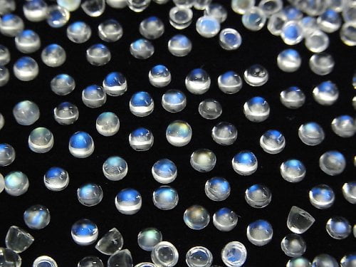 Cabochon, Rainbow Moonstone Gemstone Beads