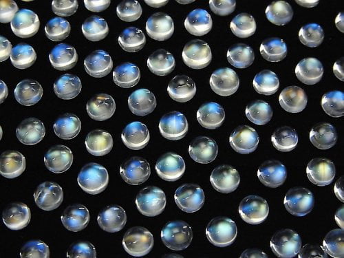 Cabochon, Rainbow Moonstone Gemstone Beads