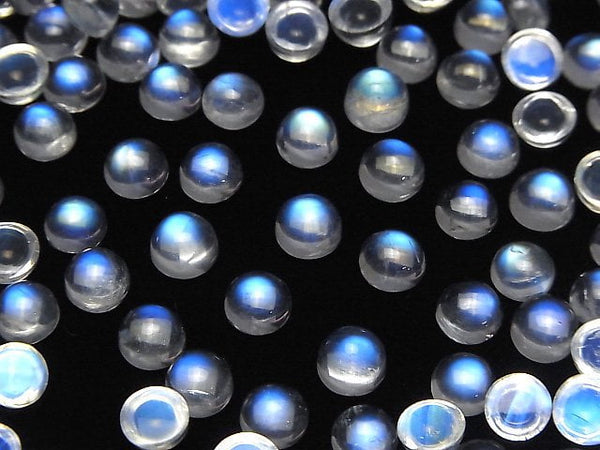 Cabochon, Rainbow Moonstone Gemstone Beads