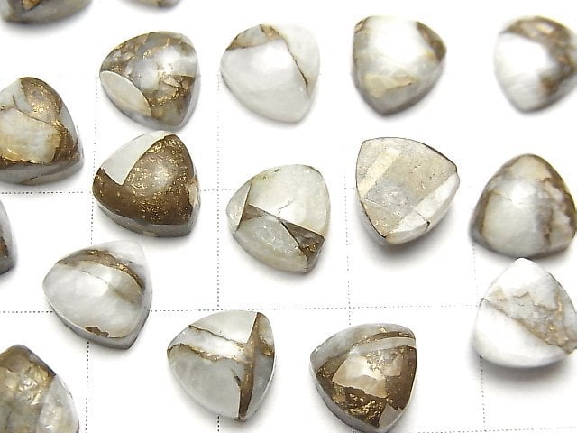 [Video] Copper Calcite AAA Triangle Cabochon 8x8mm 5pcs