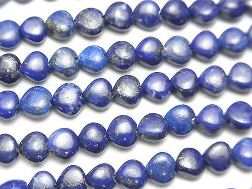 Heart, Lapis lazuli Gemstone Beads