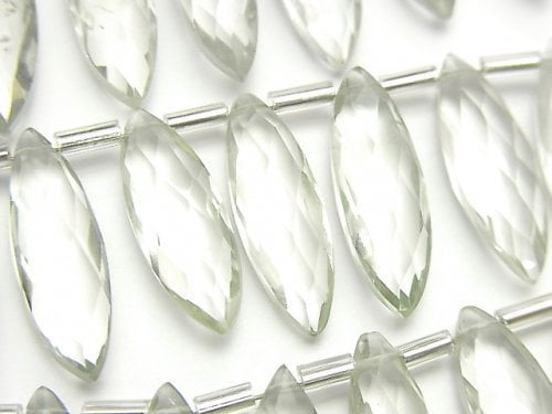 Green Amethyst, Marquise Gemstone Beads