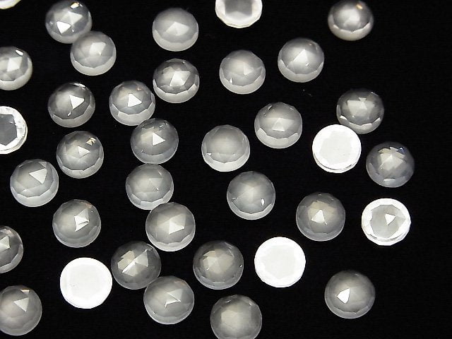 [Video] High Quality Madagascar Rose Quartz AAA Round Rose Cut 6x6x3.5mm 4pcs