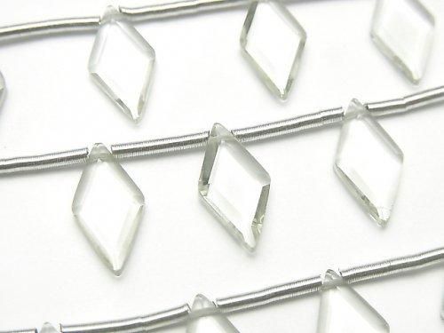 Améthyste Verte de Haute Qualité Forme Diamant AAA 14x7mm 1 fil perles (8pcs)