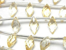 [Video] High Quality Citrine AAA Diamond Shape 10x5mm 1strand (8pcs)