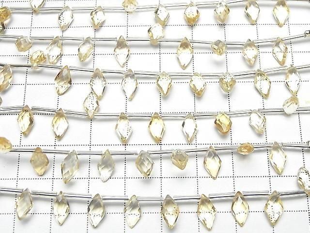 [Video] High Quality Citrine AAA Diamond Shape 10x5mm 1strand (8pcs)