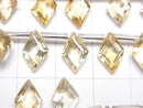 [Video]High Quality Citrine AAA Diamond Faceted 11x7mm half or 1strand (8pcs )