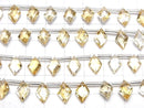 [Video]High Quality Citrine AAA Diamond Faceted 11x7mm half or 1strand (8pcs )