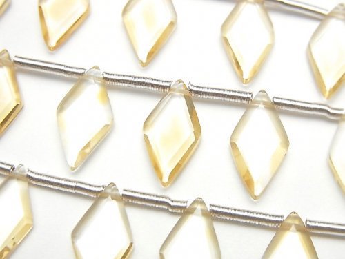 Citrine, Diamond Gemstone Beads