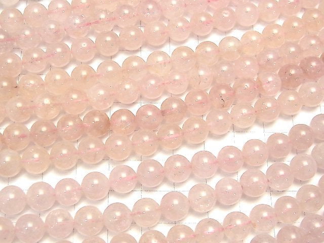 [Video] Morganite AA++ Round 8mm half or 1strand beads (aprx.15inch / 38cm)