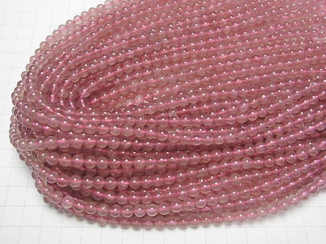 [Video] Pink Epidote AA+ Round 6mm 1strand beads (aprx.15inch / 38cm)