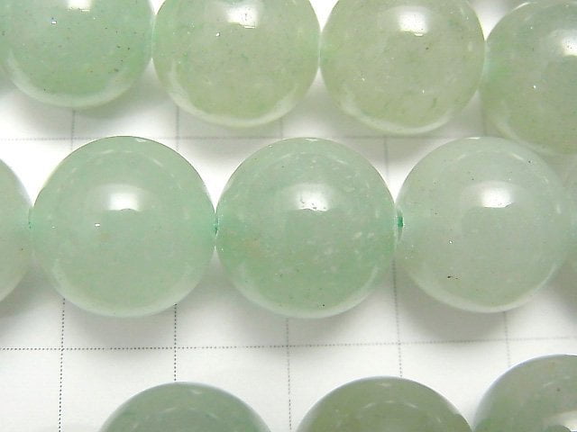 [Video] Green Aventurine Round 14mm half or 1strand beads (aprx.14inch / 35cm)