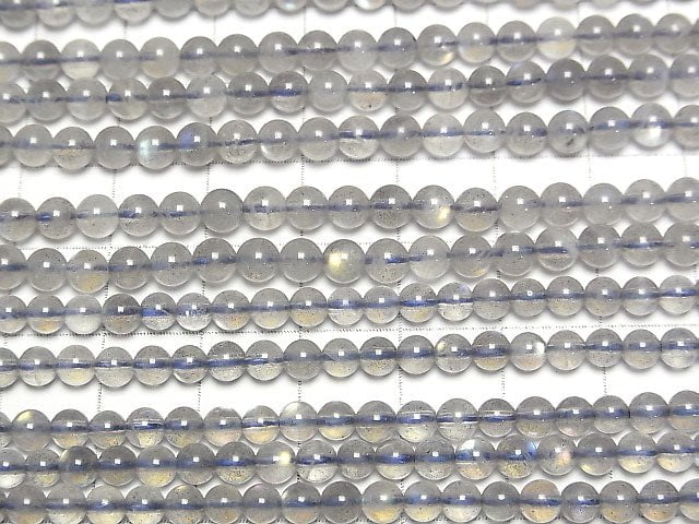 [Video]High Quality Labradorite AAA- Round 4mm 1strand beads (aprx.15inch/38cm)