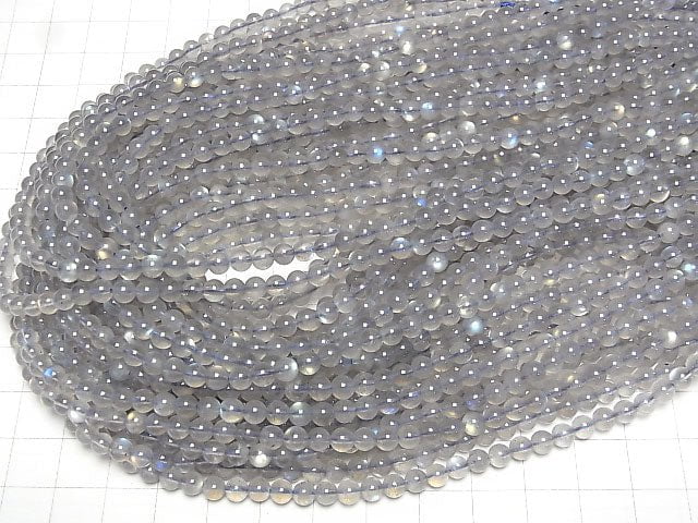 [Video]High Quality Labradorite AAA- Round 4mm 1strand beads (aprx.15inch/38cm)