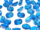 [Video] High Quality Neon Blue Apatite AAA Loose Stone, Oval Faceted, 8x6mm, 1pc