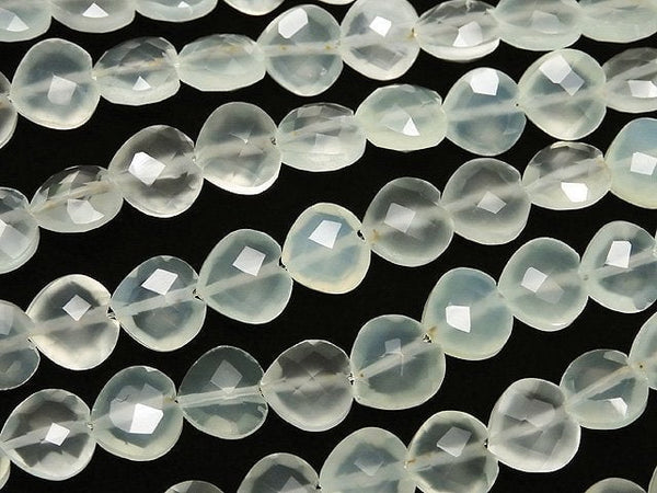 Chalcedony, Heart Gemstone Beads