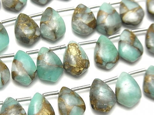 Copper Turquoise & Amazonite, Marquise Gemstone Beads