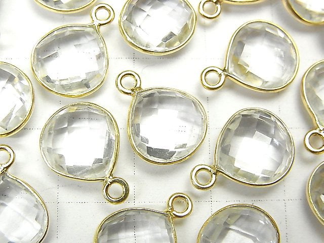 [Video] High Quality Crystal AAA Bezel Setting Chestnut Shape 11x11mm 18KGP 3pcs