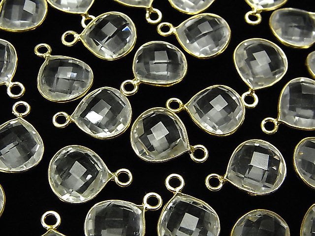 [Video] High Quality Crystal AAA Bezel Setting Chestnut Shape 11x11mm 18KGP 3pcs