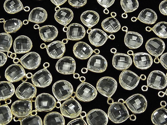 [Video] High Quality Crystal AAA Bezel Setting Chestnut Shape 11x11mm 18KGP 3pcs