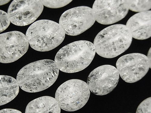 Cracked Crystal, Nugget Gemstone Beads