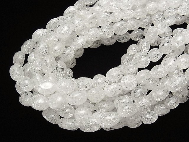 Cracked Crystal  Nugget  1strand beads (aprx.15inch/37cm)