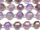 [Video] Garden Amethyst AAA- Double Point Faceted Tube 8x7mm half or 1strand beads (aprx.15inch/36cm)