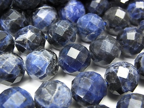 Faceted Round, Sodalite Gemstone Beads