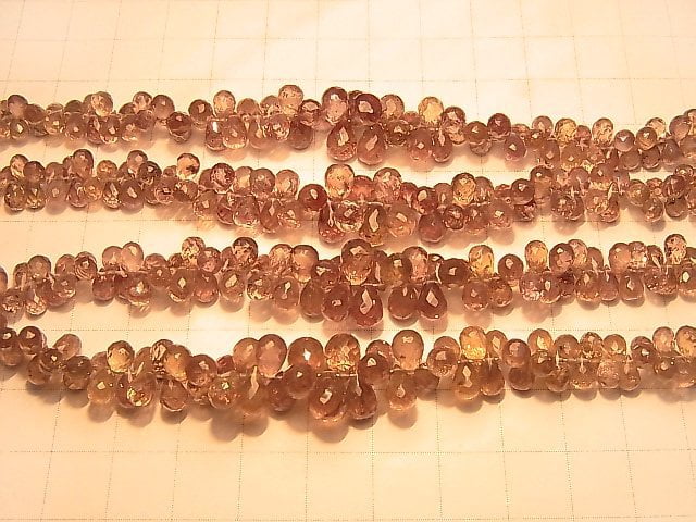 [Video] High Quality Color Change Garnet AAA- Drop Faceted Briolette half or 1strand beads (aprx.7inch / 18cm)