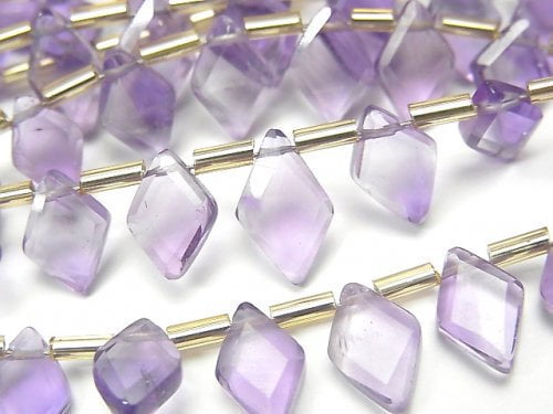 Amethyst, Diamond Gemstone Beads