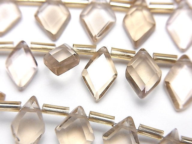 Champagne Quartz, Diamond Gemstone Beads