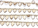 [Video]High Quality Natutal Champagne Color Quartz AAA Diamond Shape half or 1strand beads (aprx.7inch/18cm)