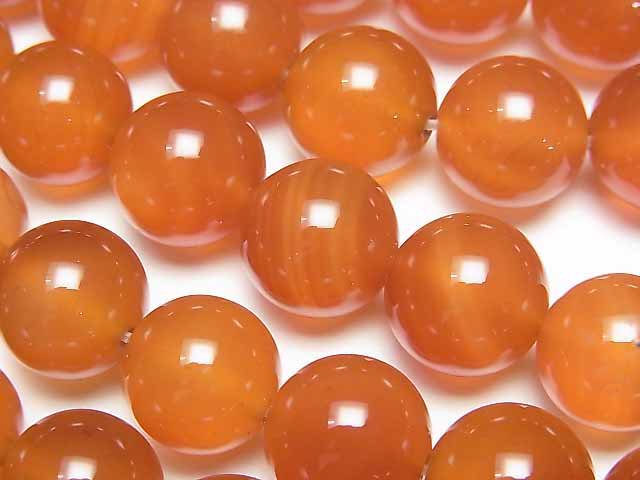 Carnelian, Round Gemstone Beads