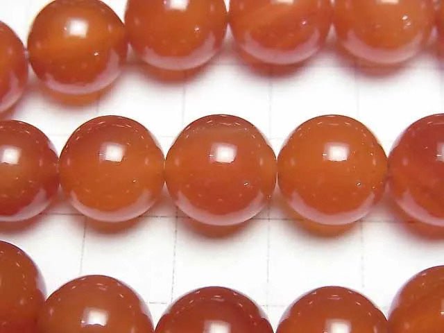 [Video] Carnelian AAA Round 12mm half or 1strand beads (aprx.15inch / 36cm)