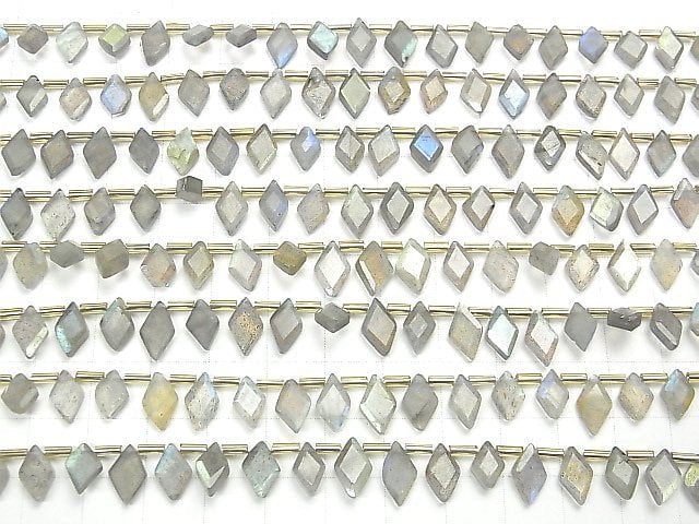 [Video]High Quality Labradorite AAA- Diamond Shape half or 1strand beads (aprx.7inch/18cm)