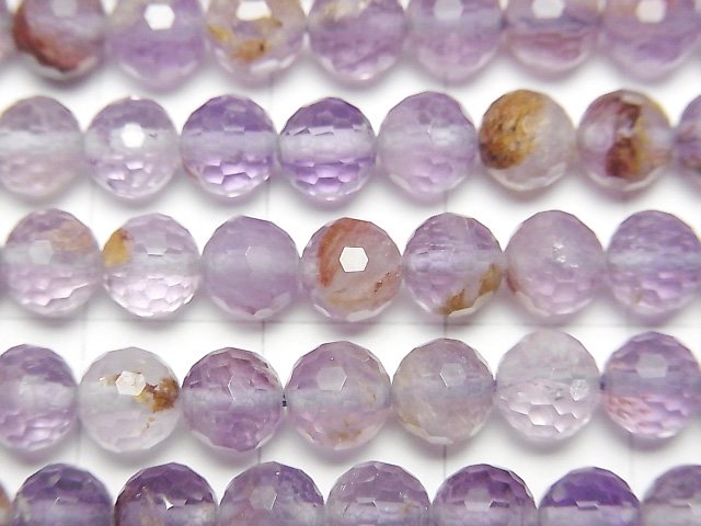 [Video] High Quality! Garden Amethyst AAA- 128Faceted Round 6mm 1strand beads (aprx.15inch/36cm)