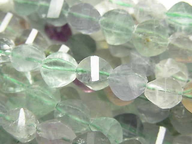 Fluorite, Twist Gemstone Beads