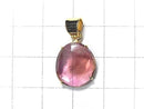 [Video][One of a kind] Pink Tourmaline AAA- Pendant 18KGP NO.76