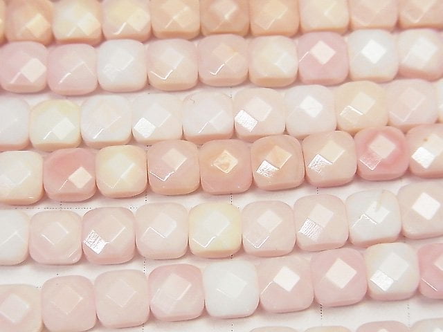 [Video] Queen Conch Shell AAA Faceted Square 6x6x4mm half or 1strand beads (aprx.15inch / 38cm)