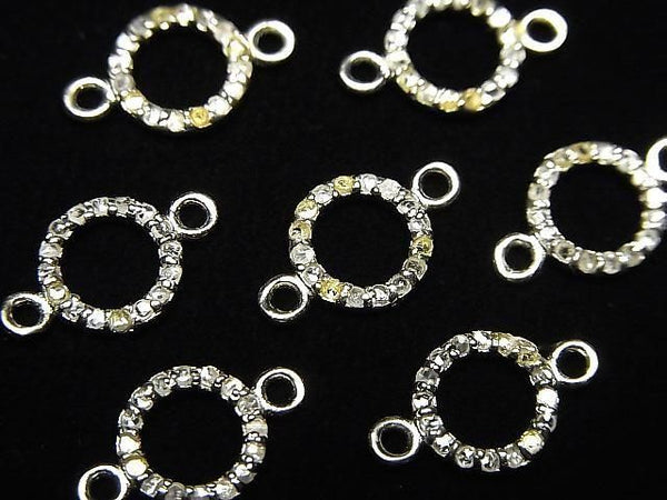 [Video] Diamond Coin (Donut) Charm 7.5x7.5x1.5mm [Both Sides] Silver925 1pc