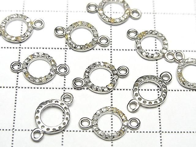 [Video] Diamond Coin (Donut) Charm 7.5x7.5x1.5mm [Both Sides] Silver925 1pc