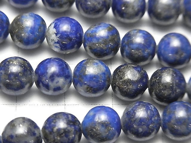 [Video] Lapis lazuli A+ Round 8mm 1strand beads (aprx.15inch / 36cm)