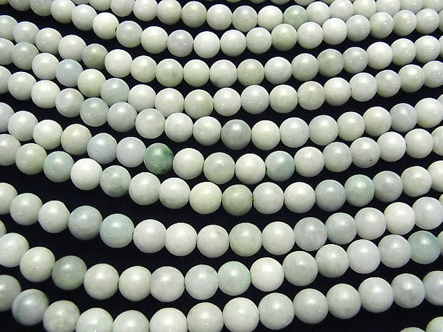 [Video] Burma Jadeite AA++ Mixed Color Round 8mm 1strand beads (aprx.15inch / 37cm)