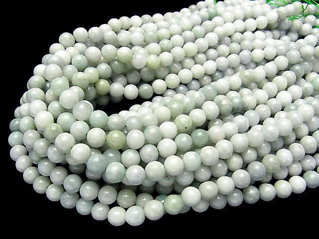 [Video] Burma Jadeite AA++ Mixed Color Round 8mm 1strand beads (aprx.15inch / 37cm)