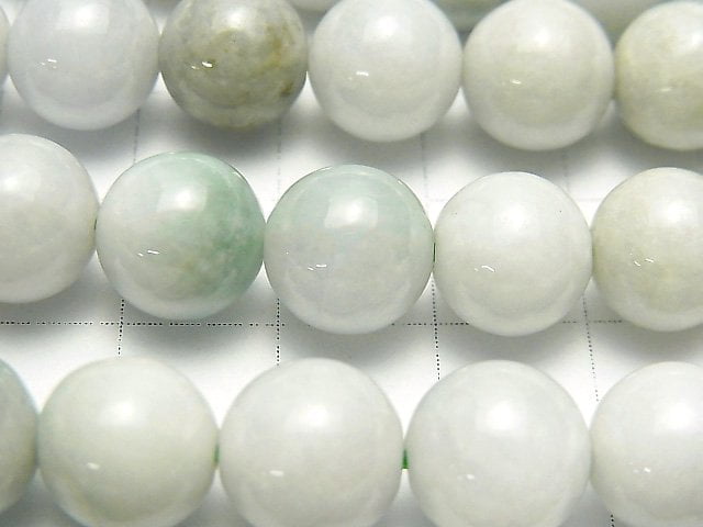 [Video] Burma Jadeite AA++ Mixed Color Round 10mm half or 1strand beads (aprx.15inch / 37cm)