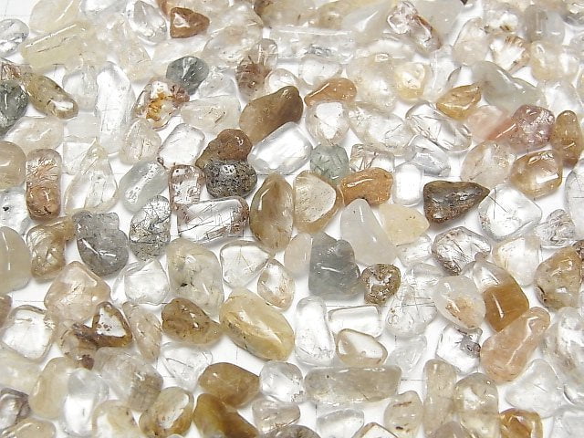 Multicolor Rutilated Quartz AA+ Undrilled Chips 100g