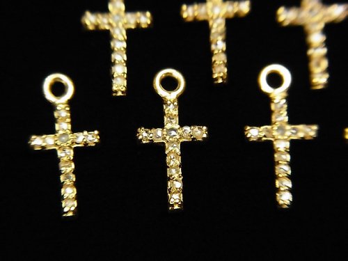 Charm & Parts, Cross, Diamond Gemstone Beads
